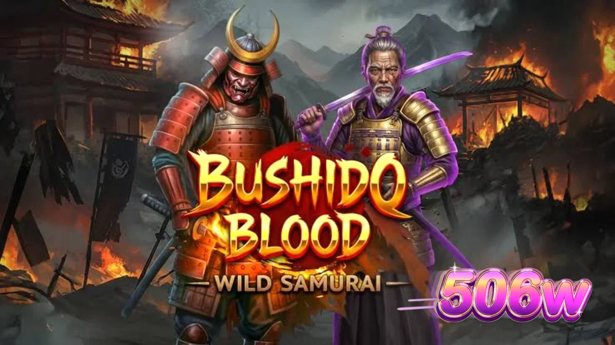 Cena de batalha samurai no slot Bushido Blood